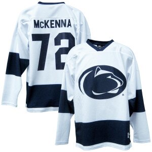 white hockey jersey Penn State McKenna #72